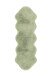 Teppich >Rabbit Double< in Mint, 100% Polyester - 180x60cm (LxB)