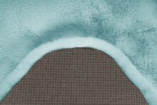 Teppich >Rabbit Double< in Türkis, 100% Polyester - 180x60cm (LxB)