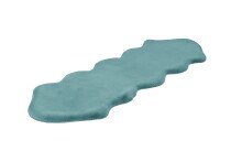 Teppich >Rabbit Double< in Türkis, 100% Polyester - 180x60cm (LxB)
