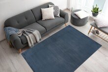 Teppich >Rabbit Prime< in Blau, 100% Polyester - 150x80cm (LxB)