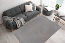 Teppich >Rabbit Prime< in Grau, 100% Polyester - 150x80cm (LxB)