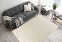 Teppich >Rabbit Prime< in Silber-Beige, 100% Polyester - 150x80cm (LxB)