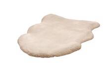 Teppich >Rabbit Sheepskin< in Creme, 100% Polyester - 90x60cm (LxB)