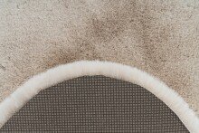 Teppich >Rabbit Sheepskin< in Creme, 100% Polyester - 90x60cm (LxB)