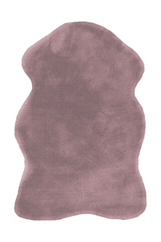Teppich >Rabbit Sheepskin< in Lila, 100% Polyester - 90x60cm (LxB)