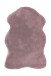 Teppich >Rabbit Sheepskin< in Lila, 100% Polyester - 90x60cm (LxB)