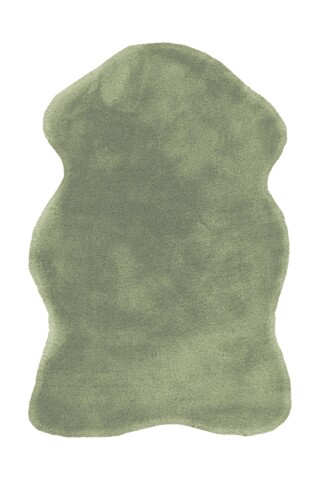 Teppich >Rabbit Sheepskin< in Mint, 100% Polyester - 90x60cm (LxB)