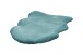 Teppich >Rabbit Sheepskin< in Türkis, 100% Polyester - 90x60cm (LxB)