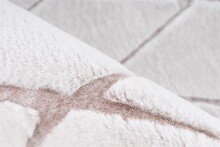 Teppich >Vivica< in Weiß / Rosé, 100% Polyester - 150x80cm (LxB)