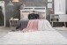 Teppich >Vivica< in Weiß / Rosé, 100% Polyester - 150x80cm (LxB)