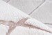 Teppich >Vivica< in Weiß / Rosé, 100% Polyester - 150x80cm (LxB)