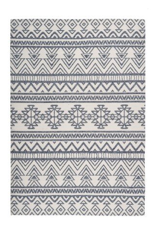 Teppich >Yoga< in Anthrazit / Elfenbein, 100% Polyester - 150x80cm (LxB)
