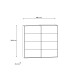 Schwebetürenschrank >RICCIANO< 2 Böden, 2 Stangen, Stabeiche/ Dunkelgrau - 220,1x210,5x61,2cm (B/H/T)