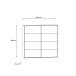 Schwebetürenschrank >RICCIANO< 2 Böden, 2 Stangen, Stabeiche/ Dunkelgrau - 220,1x210,5x61,2cm (B/H/T)