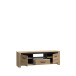TV-Schrank >SAN CAYETANO< 2 Türen, 1 Schub, 1 Fach, Mauvella Eiche - 161,4x54,1x42,2cm (B/H/T)