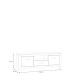 TV-Schrank >SAN CAYETANO< 2 Türen, 1 Schub, 1 Fach, Mauvella Eiche - 161,4x54,1x42,2cm (B/H/T)