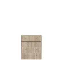 Kommode >TEMPRA2< 4 Schubladen, in Sonoma Eiche Dekor - 73,7x85,5x34,8cm (BxHxT)
