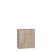 Kommode >TEMPRA2< 4 Schubladen, in Sonoma Eiche Dekor - 73,7x85,5x34,8cm (BxHxT)