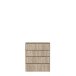 Kommode >TEMPRA2< 4 Schubladen, in Sonoma Eiche Dekor - 73,7x85,5x34,8cm (BxHxT)