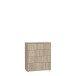 Kommode >TEMPRA2< 4 Schubladen, in Sonoma Eiche Dekor - 73,7x85,5x34,8cm (BxHxT)