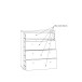 Kommode >TEMPRA2< 4 Schubladen, Artisan Eiche Dekor - 73,7x85,5x34,8cm (BxHxT)
