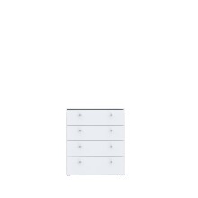 Kommode >TEMPRA 2< 4 Schubladen, weiss - 73,7x85,5x34,8cm (B/H/T)