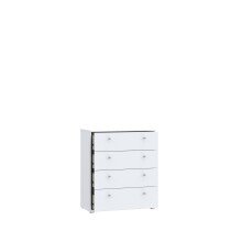 Kommode >TEMPRA 2< 4 Schubladen, weiss - 73,7x85,5x34,8cm (B/H/T)