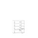 Kommode >TEMPRA 2< 4 Schubladen, weiss - 73,7x85,5x34,8cm (B/H/T)