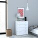 Kommode >TEMPRA 2< 4 Schubladen, weiss - 73,7x85,5x34,8cm (B/H/T)