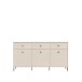 Sideboard >SALVATRICE< 3 Türen, 3 Schübe, in sand - 168,4x89,6x41,5cm (B/H/T)
