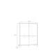 Highboard >SALVATRICE< 4 Türen, 8 Fächer, in sand - 113,7x144x41,5cm (B/H/T)