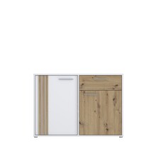 Sideboard >CARDIGAN< 2 Türen, 1 Schub, Weiss /...