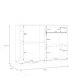 Sideboard >CARDIGAN< 2 Türen, 1 Schub, Weiss / Artisan Eiche - 115,8x82,3x34,3cm (BxHxT)