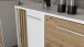 Sideboard >CARDIGAN<  2 Türen, 4 Schübe, Weiss / Artisan Eiche  - 142,6x82,3x34,3cm (BxHxT)