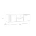 TV-Lowboard >CARDIGAN< 2 Türen, 1 Schub, Weiss / Artisan Eiche - 142,6x43,9x41,5cm (BxHxT)