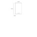 Hängeschrank >CHAMP< Betonoptik / Weiss Glanz  - 40,2x68,8x23,2cm (BxHxT)
