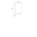 Hängeschrank >CHAMP< Betonoptik / Weiss Glanz  - 40,2x68,8x23,2cm (BxHxT)