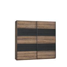 Schwebetürenschrank >CHILLY< in Schwarz Eiche...
