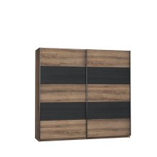Schwebetürenschrank >CHILLY< in Schwarz Eiche...
