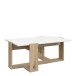 Couchtisch >COFFEE TABLES< in Weiss / Artisan Eiche - 110x45,5x70cm (BxHxT)