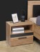 Nachtkommode >DALATE< 1 Schublade, Catania Eiche / Schwarz Matt - 50,2x45,2x33,8 (BxHxT)