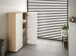 Aktenschrank >OFFICE< 2 Türen, 2 Böden, Canadian Eiche Dekor/ Artik Weiß - 80x119x33 (BxHxT)