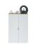 Aktenschrank >OFFICE< 2 Türen, 2 Böden, Canadian Eiche Dekor/ Artik Weiß - 80x119x33 (BxHxT)