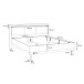 Bett >DALATE< Liegefl. 160x200cm, Catania Eiche / Schwarz - 181,6x98,5x211cm (BxHxT)