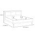 Bett >DALATE< Liegefl. 160x200cm, Catania Eiche / Schwarz - 181,6x98,5x211cm (BxHxT)