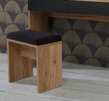 Sitzbank >DALATE< mit Polster, Catania Eiche Dekor - 45x48,7x30cm (BxHxT)