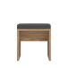 Sitzbank >DALATE< mit Polster, Catania Eiche Dekor - 45x48,7x30cm (BxHxT)