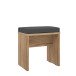 Sitzbank >DALATE< mit Polster, Catania Eiche Dekor - 45x48,7x30cm (BxHxT)