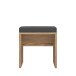 Sitzbank >DALATE< mit Polster, Catania Eiche Dekor - 45x48,7x30cm (BxHxT)