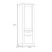 Vitrine >DURO< 1 Tür, 1 Schub, Pinie Weiss/ Eiche Antik Dekor - 71,4x212x41,3cm BxHxT